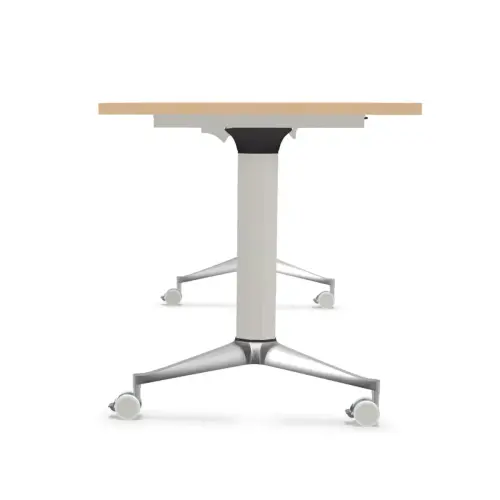 Table rabattable - 120 x 70 cm - Hêtre/Alu