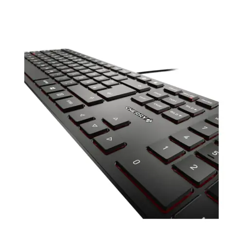 Clavier filaire KC 6000 SLIM - Extra-plat - Argent - Cherry