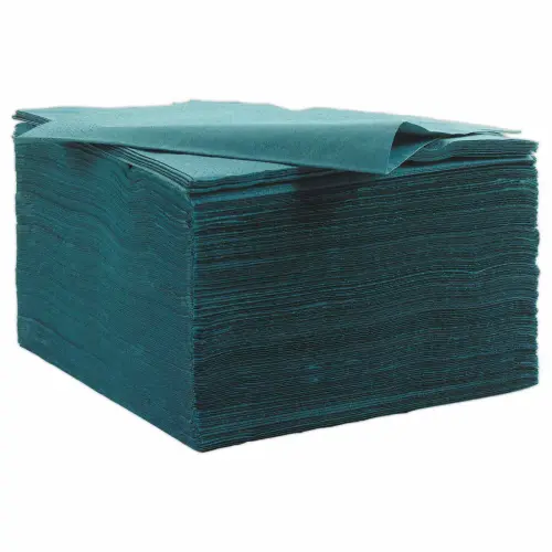 125 serviettes double &eacute;paisseur - 33x33cm - Bleu - DUNI 
