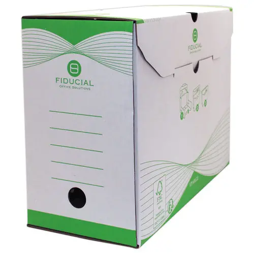 10 Bo&icirc;tes &agrave; archives Easy Color - Dos 15 cm - vert - FIDUCIAL 