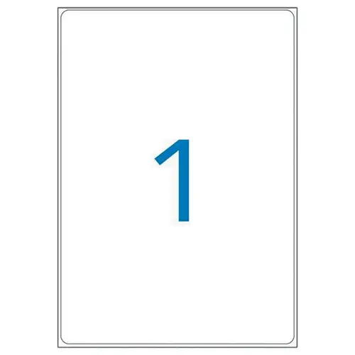 100 Planches d'étiquettes laser 100% recyclées 199,6 x 289,1 mm 100 étiq