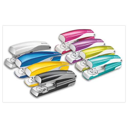 Agrafeuse de bureau WOW - 24/6-26/6 - Bleu - LEITZ 