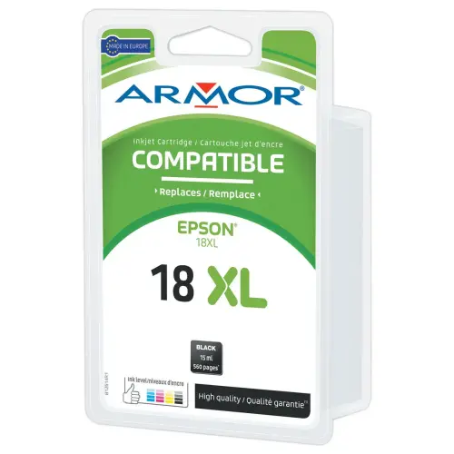 Cartouche ARMOR équiv. Epson T18XL noir