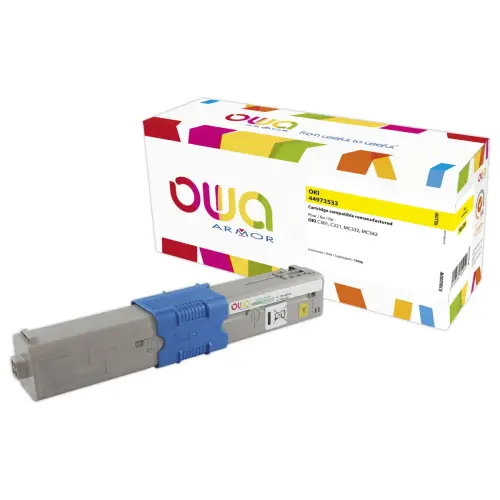 Toner éq. OKI C301 - Jaune - OWA