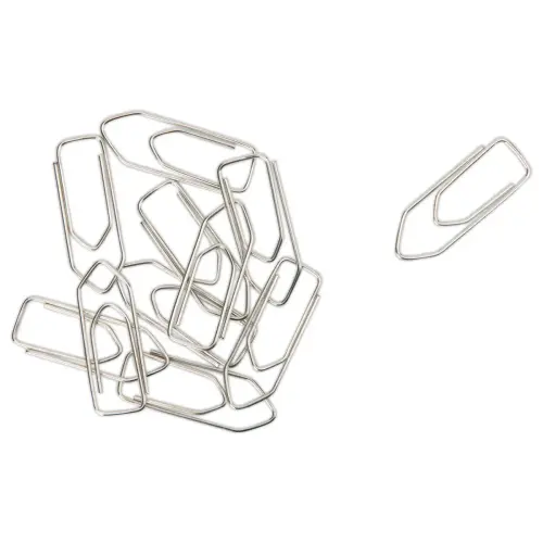 100 Trombones bout "chevron" en acier galvanisé - 32 mm