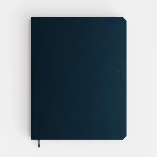 Carnet de Kempen large ligné Ashblack - Noir