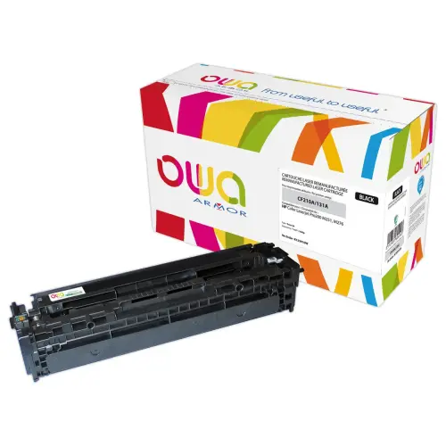 Toner éq. CANON 731BK, HP CF210A - Noir - OWA