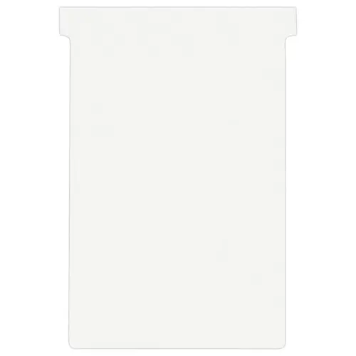 100 Fiches T pour planning - Taille 4 - Blanc - NOBO 