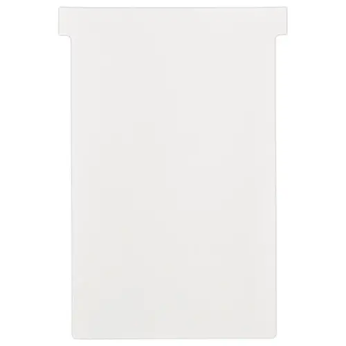 100 Fiches T pour planning - Taille 4 - Blanc - NOBO 