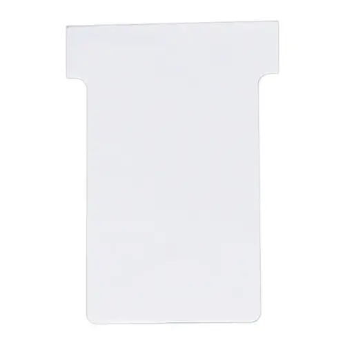 100 Fiches T pour planning - Taille 4 - Blanc - NOBO 