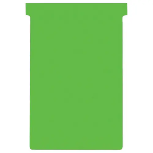 100 Fiches T pour planning - Taille 4 - Vert - NOBO
