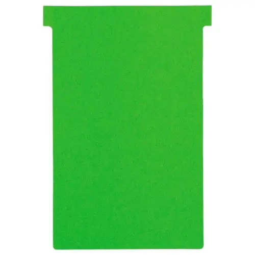 100 Fiches T pour planning - Taille 4 - Vert - NOBO