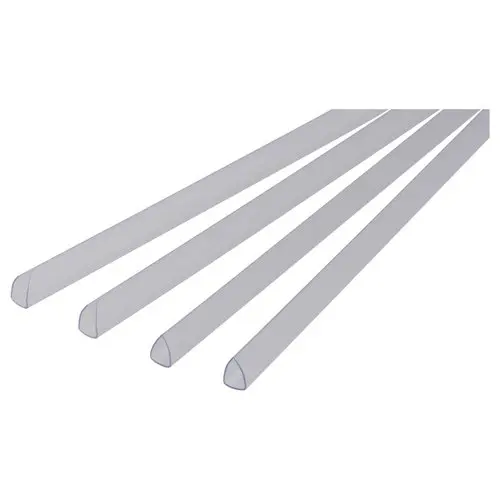 25 Baguettes &agrave; relier - 6 mm - Cristal - Pavo 