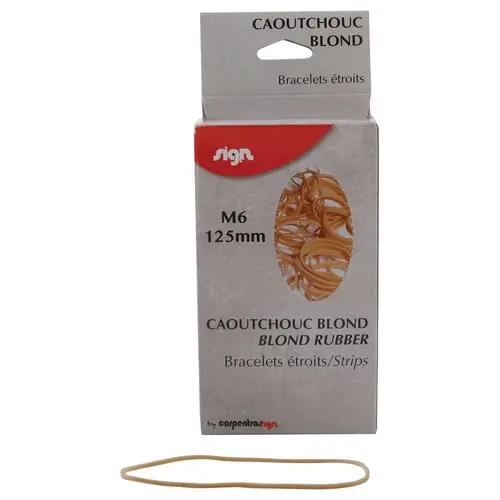 Bracelets caoutchouc étroits - 125 x 2 mm - SIGN