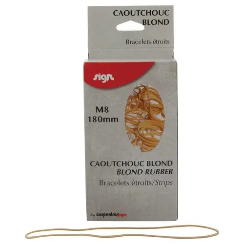 Bracelets caoutchouc étroits - 180 x 2 mm - SIGN