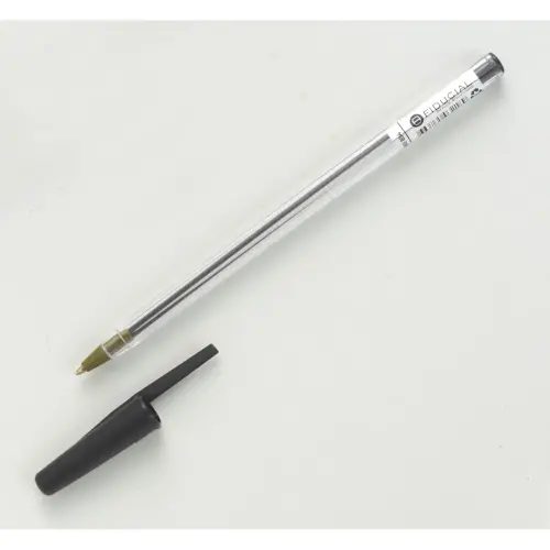 Stylo bille rétractable - Avec grip - Ecriture moyenne - Noir - FIDUCIAL