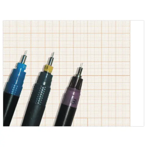 BLOC PAP VELIN MILLIMETRE ENCOLLE A4 50 Feuilles 90g