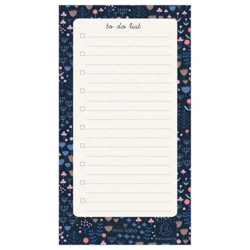 Bloc To Do List Color Design - 18x10cm 