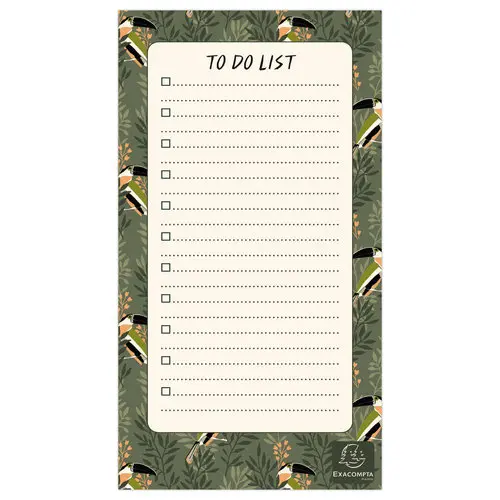 Bloc To Do List Color Design - 18x10cm 