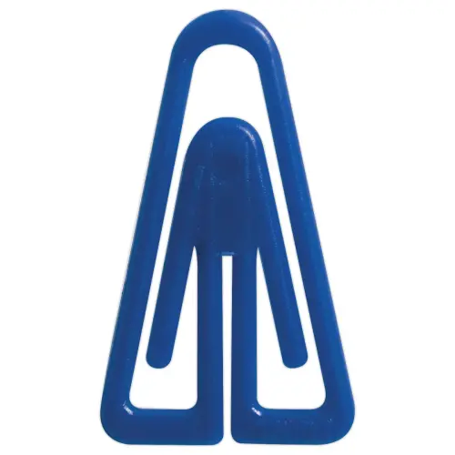 100 Trombones plastique 25mm - Coloris assortis - SIGN 