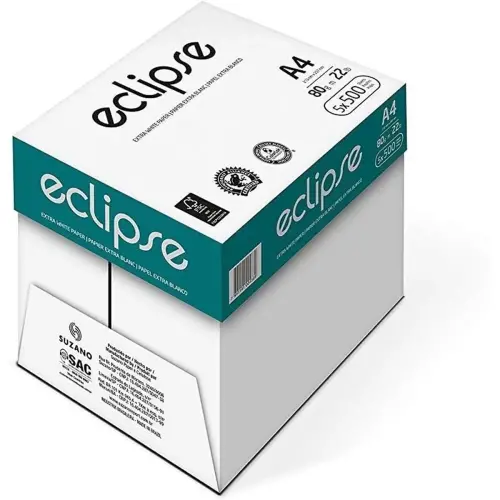 Ramettes de 500 feuilles de papier blanc Eclipse A4 80g