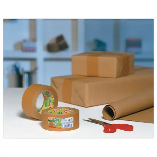 Ruban adh&eacute;sif Kraft tesa&reg; rouleau de 50 mm x 50 m marron 