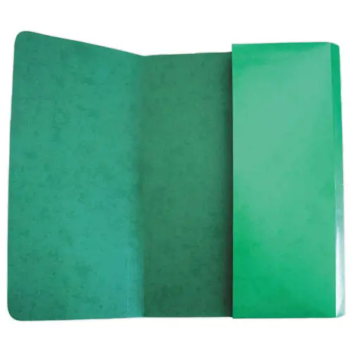 10 Chemises pochettes carte lustr&eacute;e avec soufflet 250 g 
