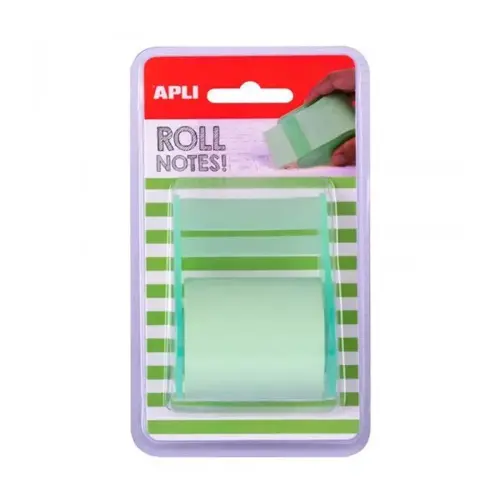 Apli notes rouleau distributeur 5 cm x 8 m - vert