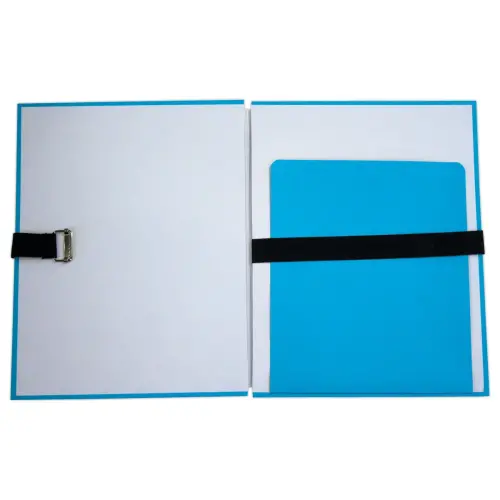 Chemise &agrave; sangle avec rabat de pied - largeur max 13 cm - bleu clair - ACCESS 