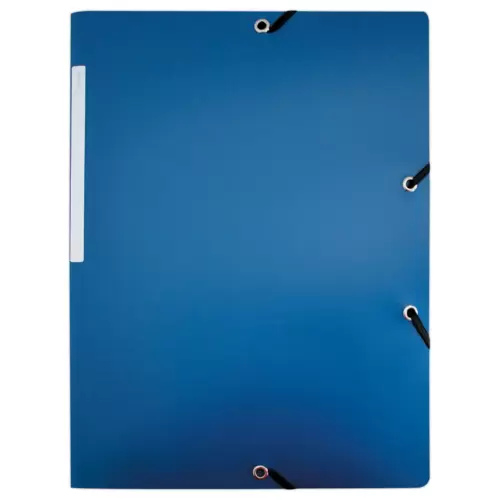 Chemise 3 rabats à élastiques en polypropylène - bleu - ACCESS