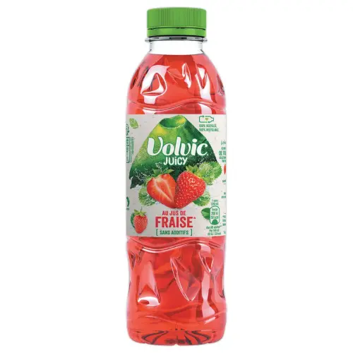 12 Bouteilles eau Juicy - Ar&ocirc;me Fraise - 50cl - VOLVIC 