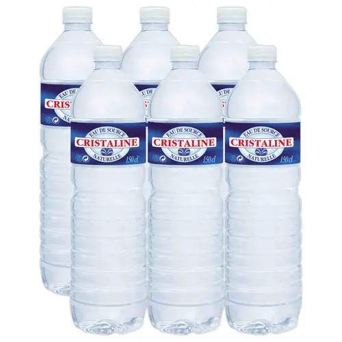 6 Bouteilles d'eau 1.5 L - CRISTALINE