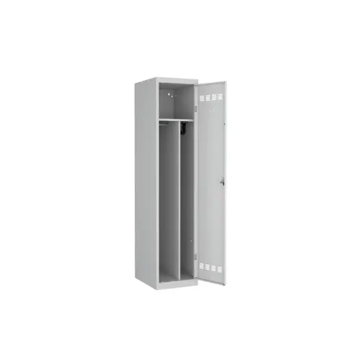 Vestiaire d'atelier ind.salissante,1 col, H180x L40xP50 cm gris/gris 