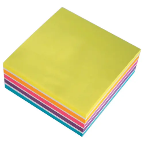 Bloc cube 320 feuilles - 76x76 mm - Couleurs assorties claires - FIDUCIAL OFFICE SOLUTIONS