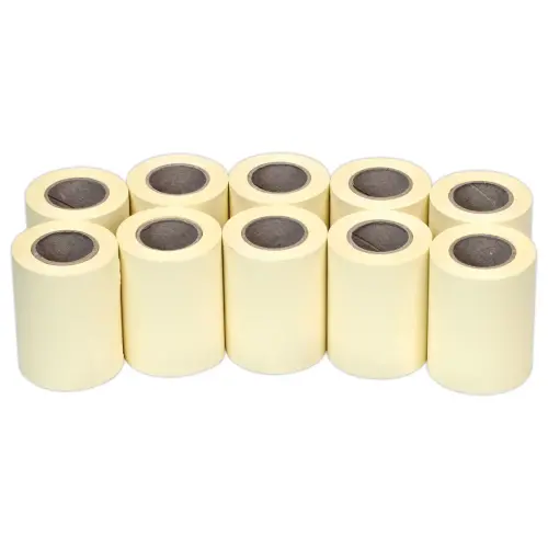10 Recharges de notes repositionnables en rouleau pour d&eacute;vidoir - Jaune - 10 m x 6 cm 
