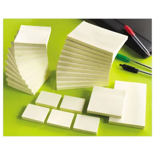 12 Blocs notes repositionnables - 3,8 x 5,1 cm - Jaune - FIDUCIAL 