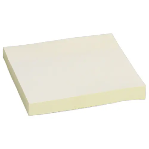 Bloc notes repositionnables - 7,6 x 7,6 cm - Jaune - FIDUCIAL 