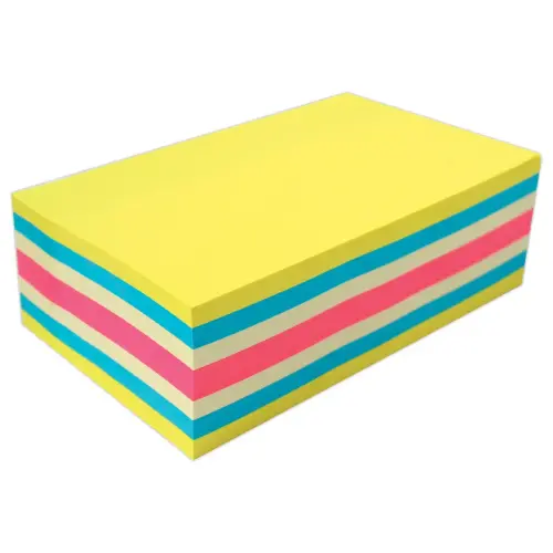 Bloc super adhésif - 127 x 76 mm - Coloris assortis