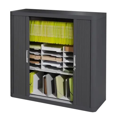 Armoire basse Easyoffice - Anthracite - PAPERFLOW