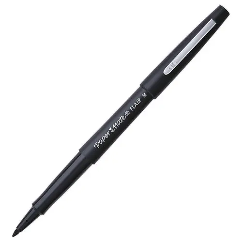 36 (30+6 offerts) Feutres Flair Original - noir - PAPERMATE
