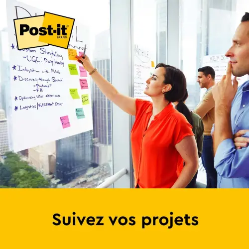 3 Paperboards Meeting Charts adhésifs unis (2 + 1 offert) - Post-It