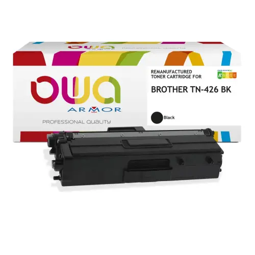 Toner compatible BROTHER TN-426BK - Haute capacité - Noir - OWA