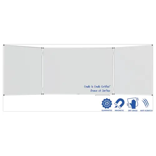 Tableau blanc magn&eacute;tique - Triptyque - LEGAMASTER 