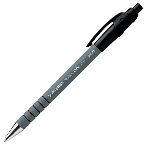 Stylo gel rétractable Flexgrip - Noir - PAPERMATE