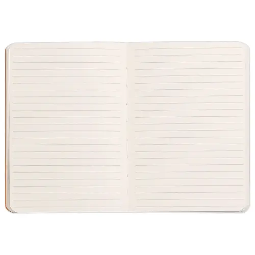 Carnet broché Rhodiarama A6 140 pages,ligné, couverture souple noire