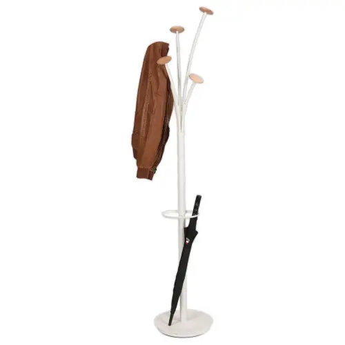 Porte-manteau Festival - Bois et blanc - ALBA