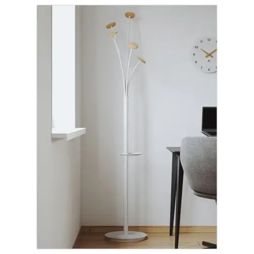 Porte-manteau Festival - Bois et blanc - ALBA