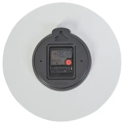Horloge murale milena blanche 30 cm cadran bois - ALBA