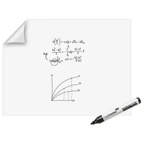 Rouleau 15 feuilles &eacute;lectrostatiques Magic Chart - Version tableau blanc - 90 x 120 cm - LEGAMASTER 