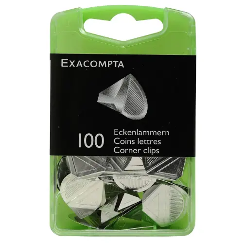 100 Coins de lettres en aluminium- couleur argent
